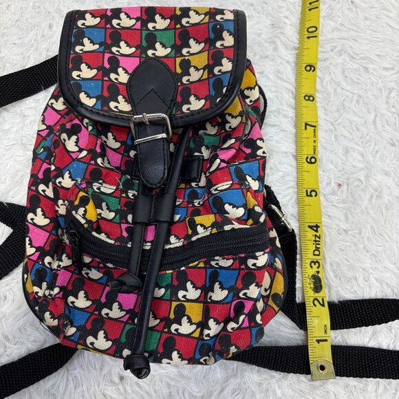 Vtg Mickey & Co. Mini Mickey Mouse Colorful Backpack Bag Tote